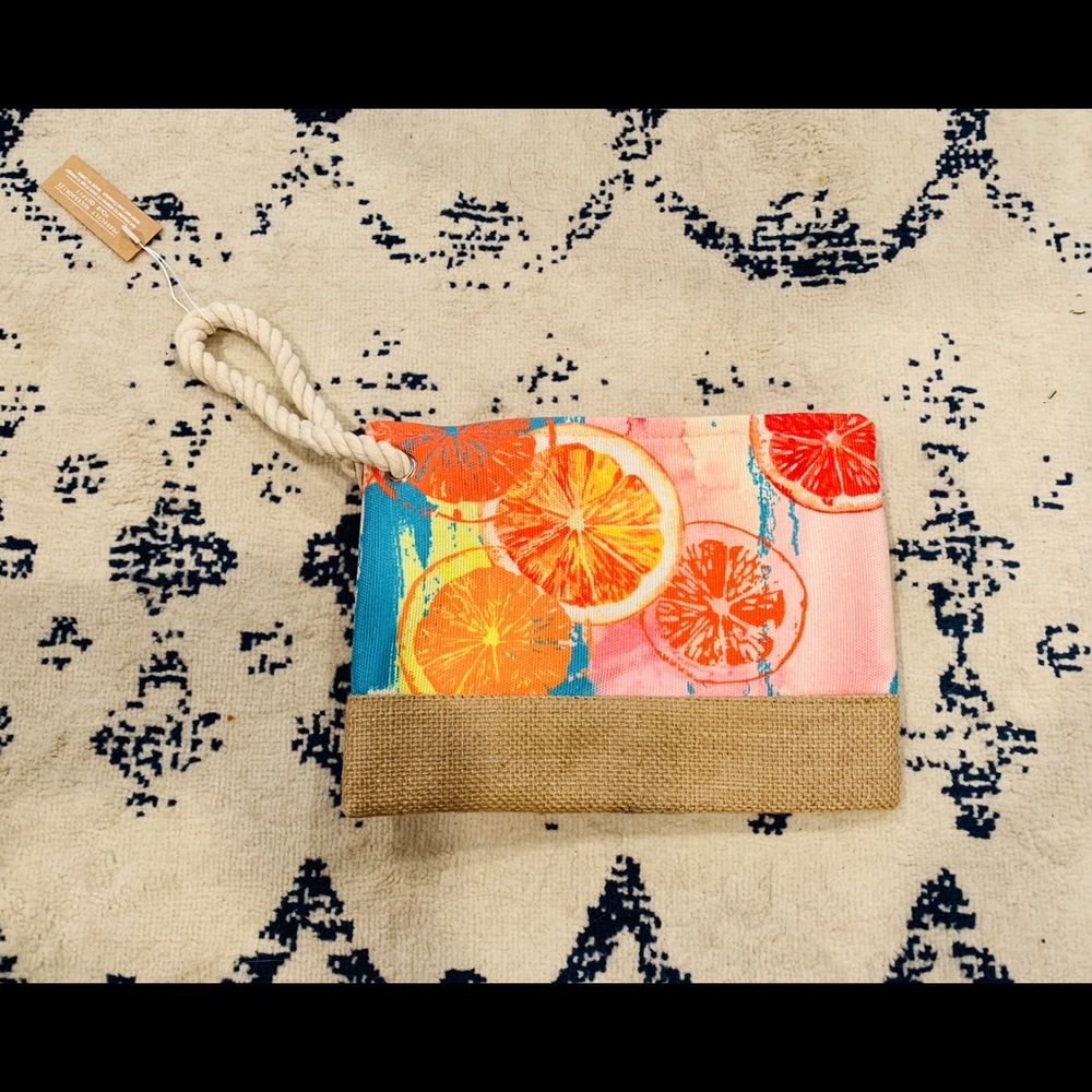 Colorful Citrus Fruit Slice Clutch